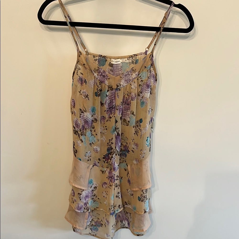 Blu Pepper Floral Print Shirt